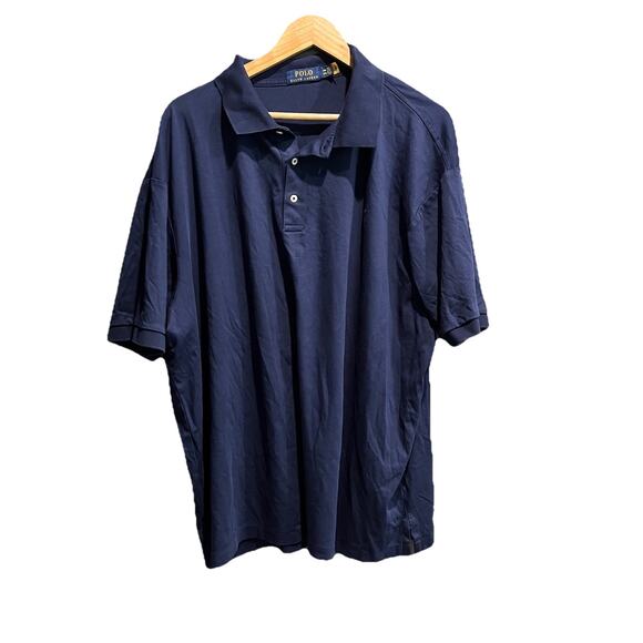 Polo Ralph Lauren Navy Short Sleeve Men's Polo T-Shirt Size 3XB - Picture 1 of 5